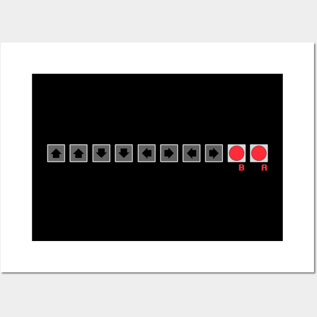 Konami Code Wall Art by banditotees